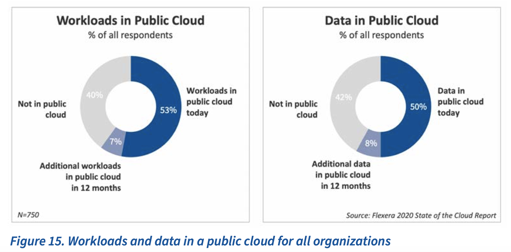 Workloads and data in a public cloud for all organizations