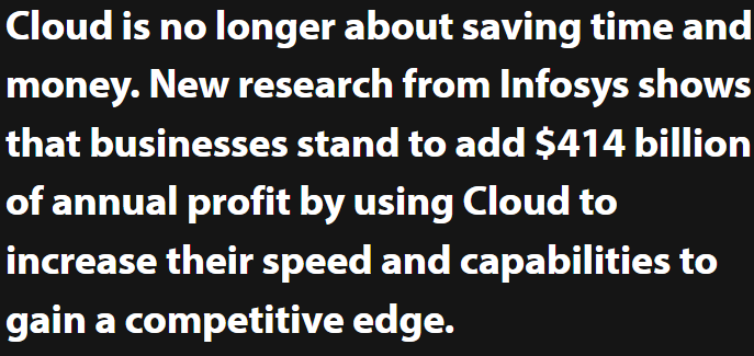 The cloud drives profitability and growth